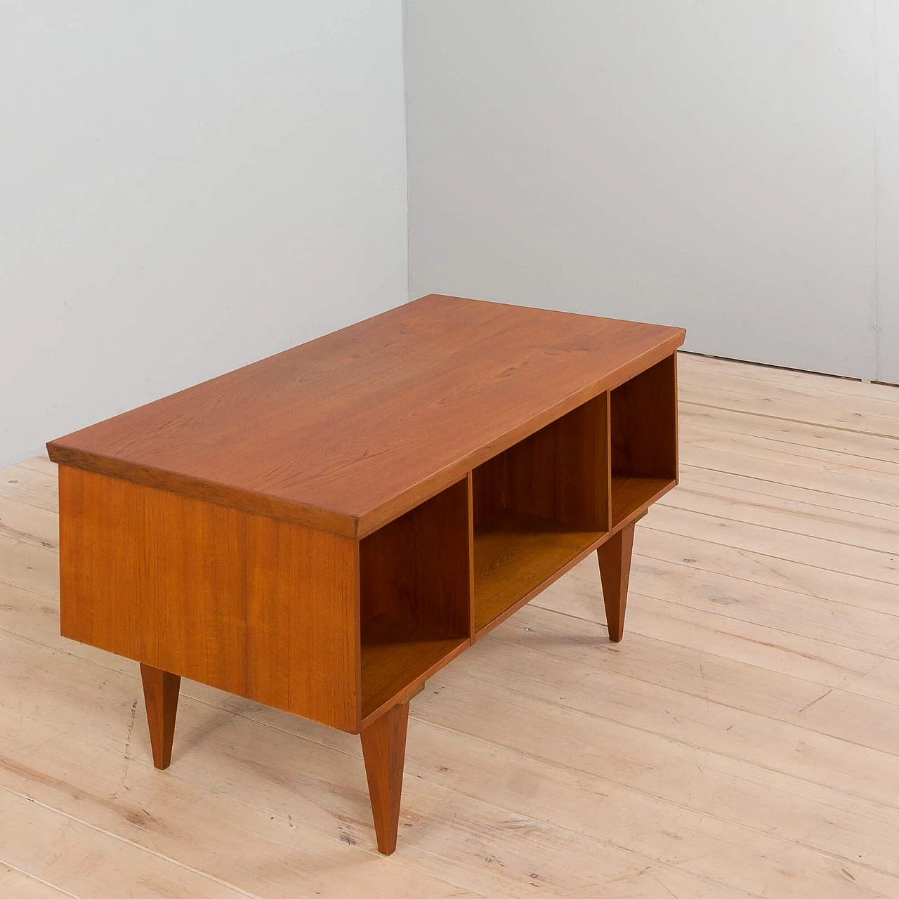 Danish teak desk in the style of Illum Wikkelso, 1960s 10