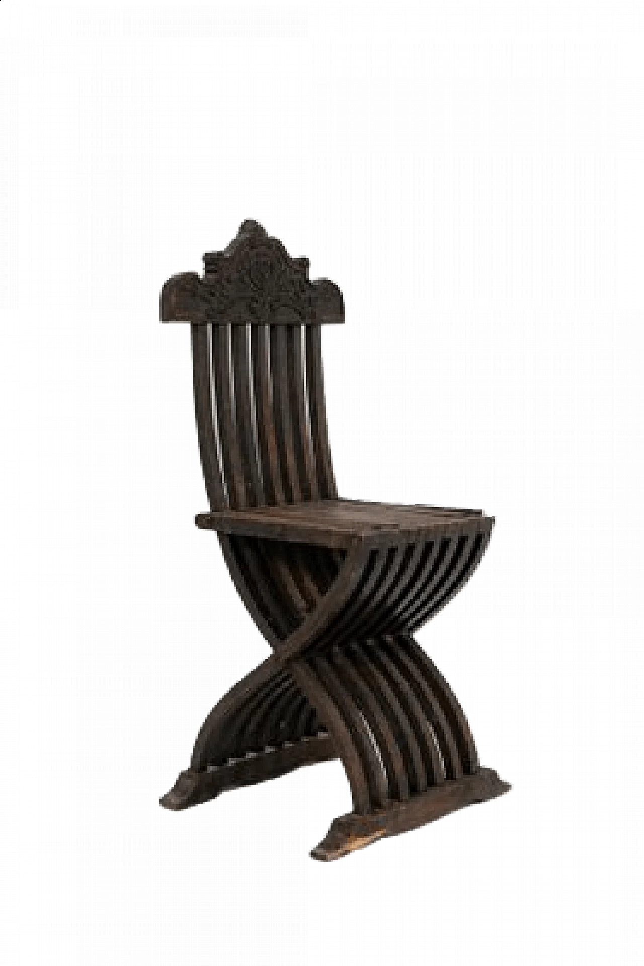 Inlaid wood folding chair, 1930s 15