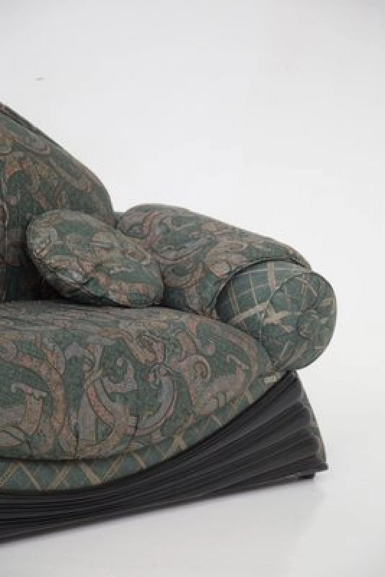 Pair of fabric sofas, 1970s 11