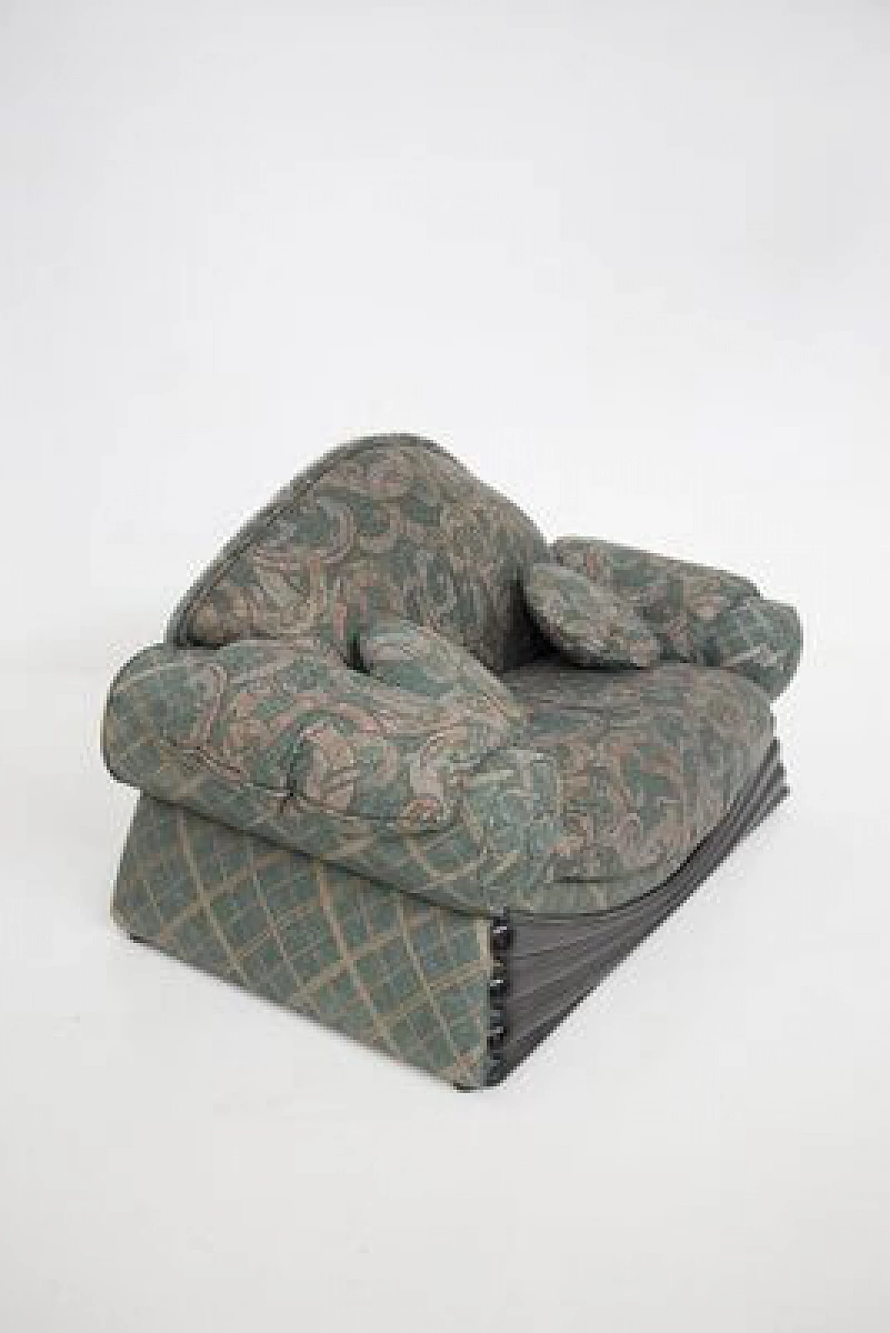 Pair of fabric sofas, 1970s 13