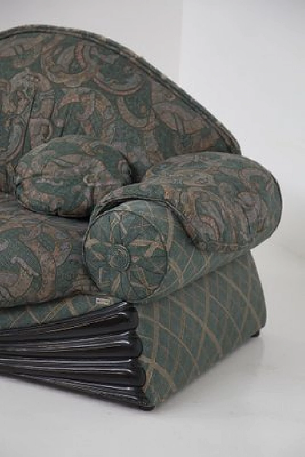 Pair of fabric sofas, 1970s 16