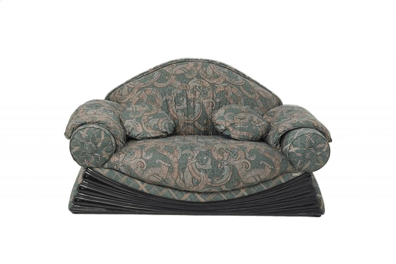 Pair of fabric sofas, 1970s 24