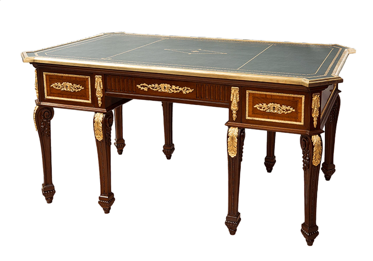 Scrivania in stile Napoleone III in legni esotici, '800 9