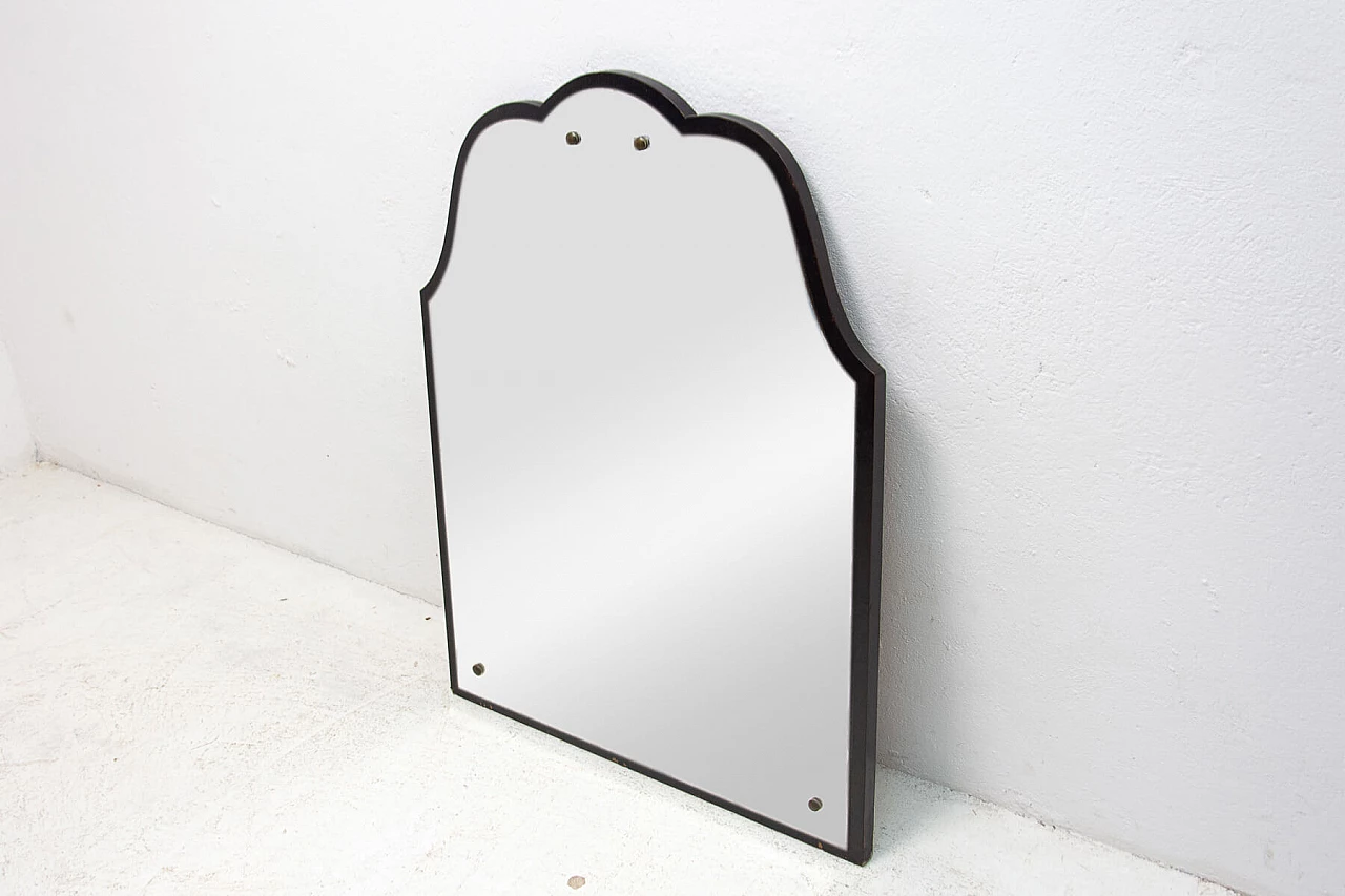 Wall mirror with oak frame, 1910s 3
