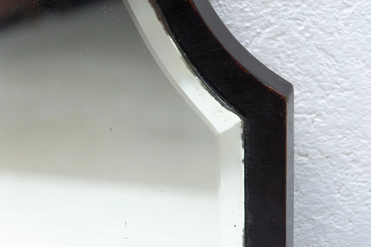 Specchio da parete con cornice in quercia, anni '10 5