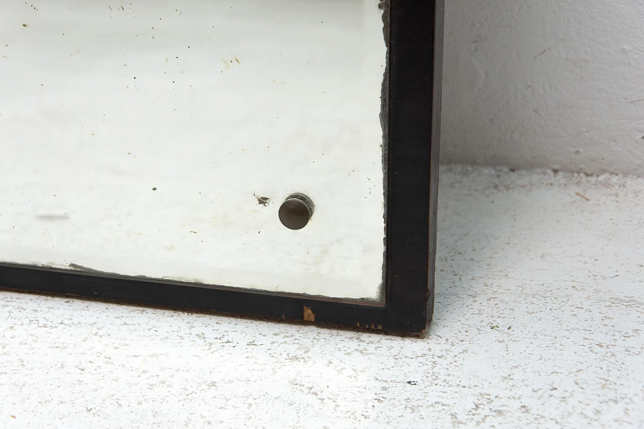 Specchio da parete con cornice in quercia, anni '10 6