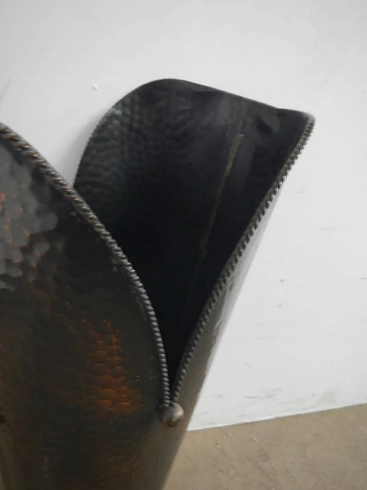 Painted copper umbrella stand, 1950s 3