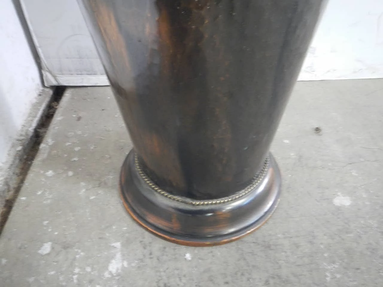 Painted copper umbrella stand, 1950s 5