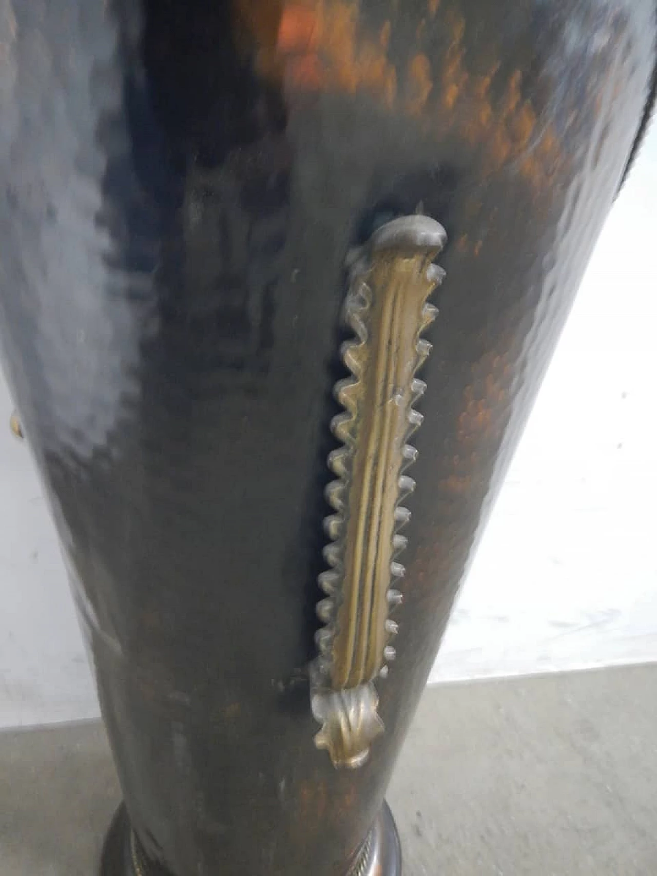 Painted copper umbrella stand, 1950s 7