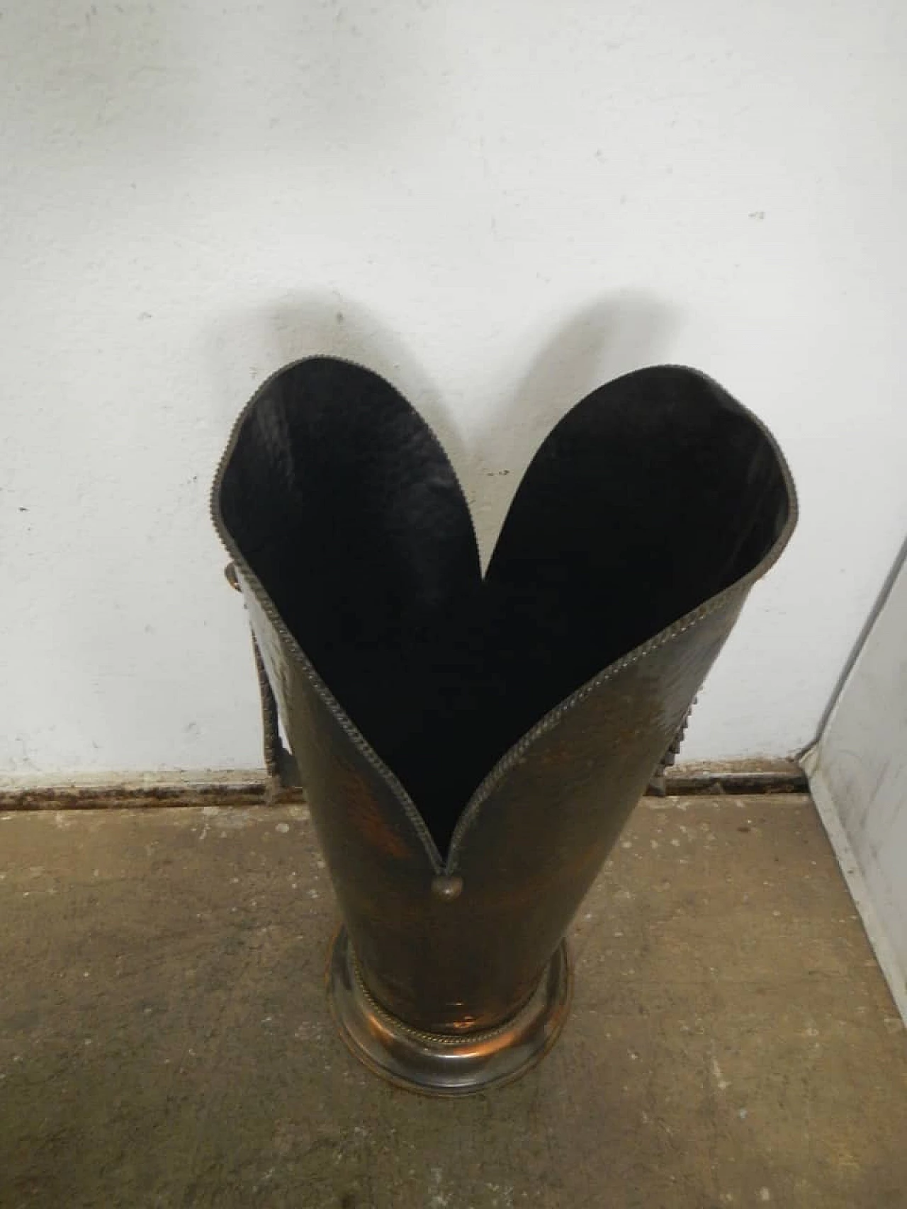 Painted copper umbrella stand, 1950s 11