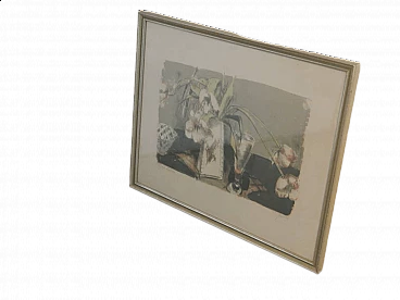 Vase of flowers, watercolor, 1960s