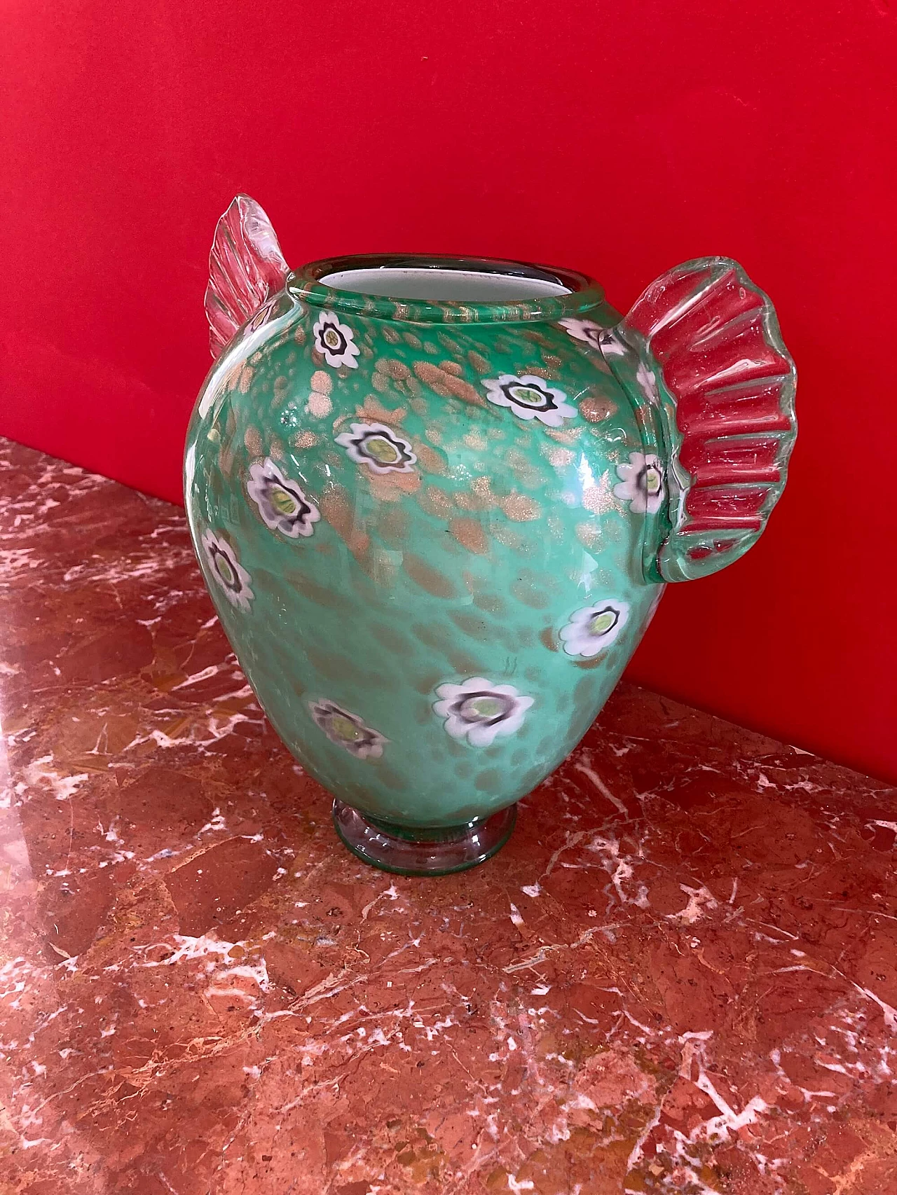 Vaso in vetro di Murano di Fratelli Toso, anni '60 2