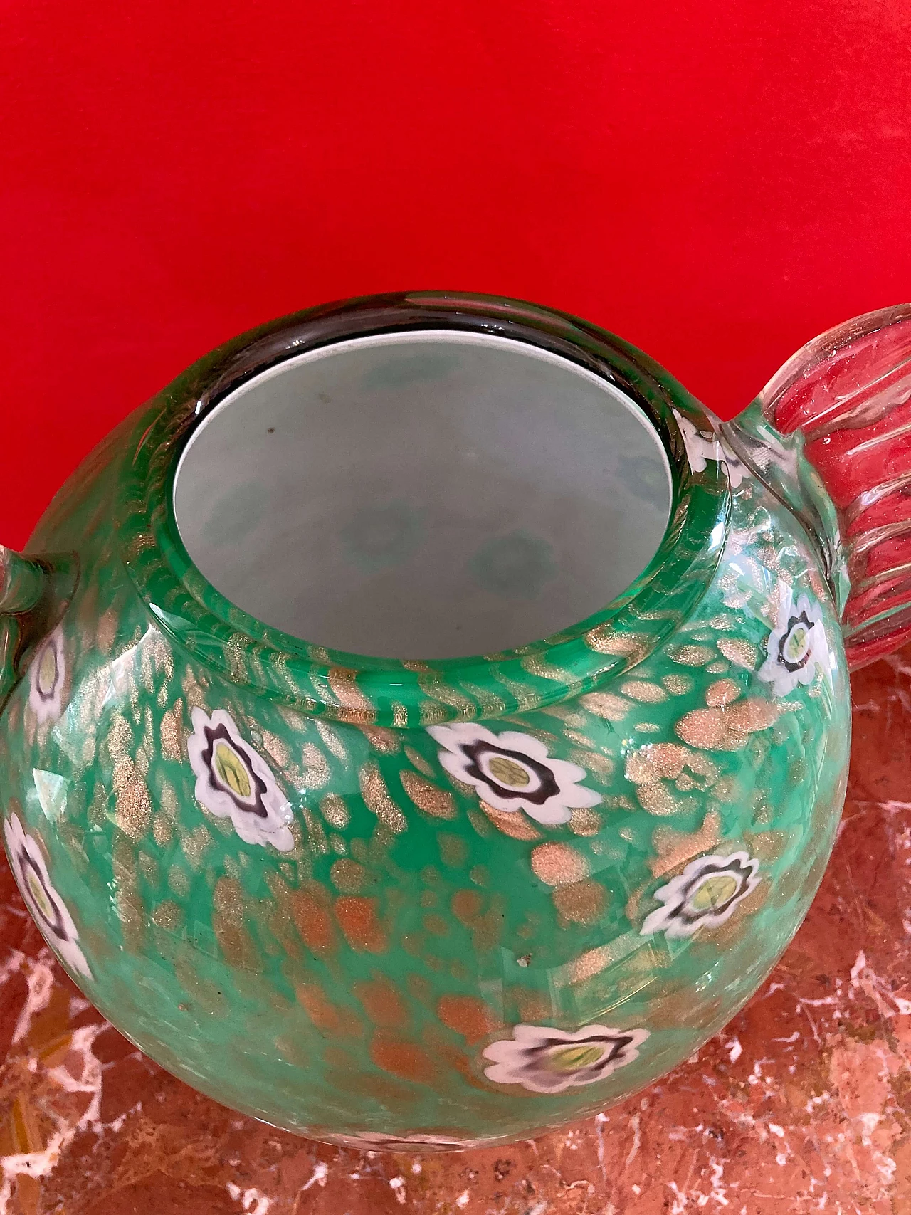 Vaso in vetro di Murano di Fratelli Toso, anni '60 4