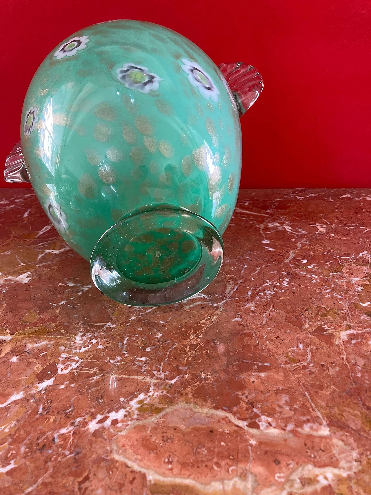 Vaso in vetro di Murano di Fratelli Toso, anni '60 5