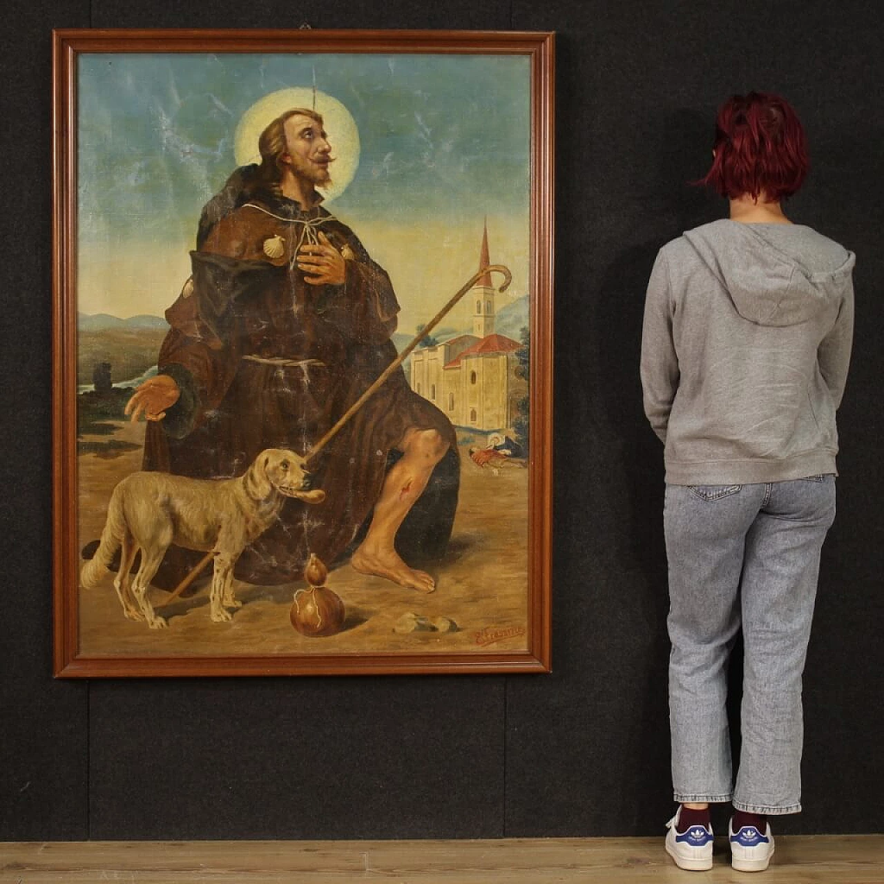 E. Frassine, San Rocco, oil on canvas 3