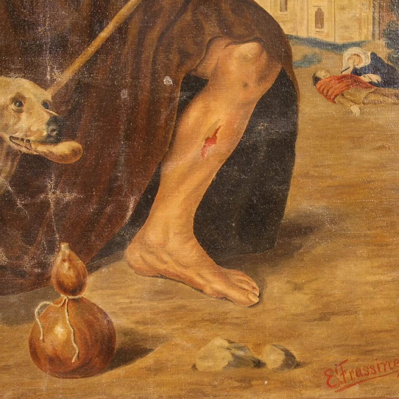 E. Frassine, San Rocco, oil on canvas 9