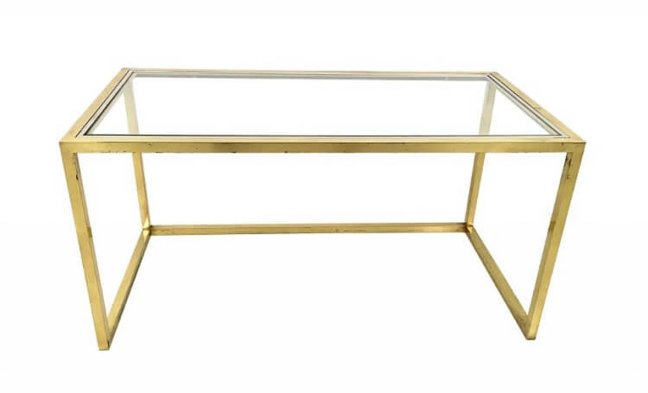 3 Brass, steel and glass nesting tables by Romeo Rega, 1970s 4