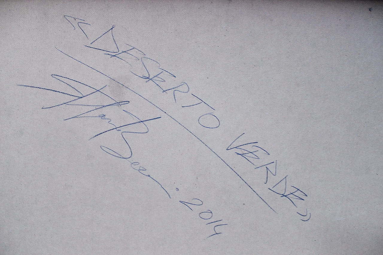 Stefano Bersani, Deserto verde, tecnica mista, 2014 6