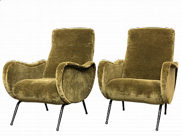 Pair of Lady armchairs by Marco Zanuso, 1950s