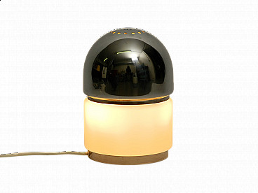 Lampada da tavolo in vetro e ottone di Goffredo Reggiani, anni '70