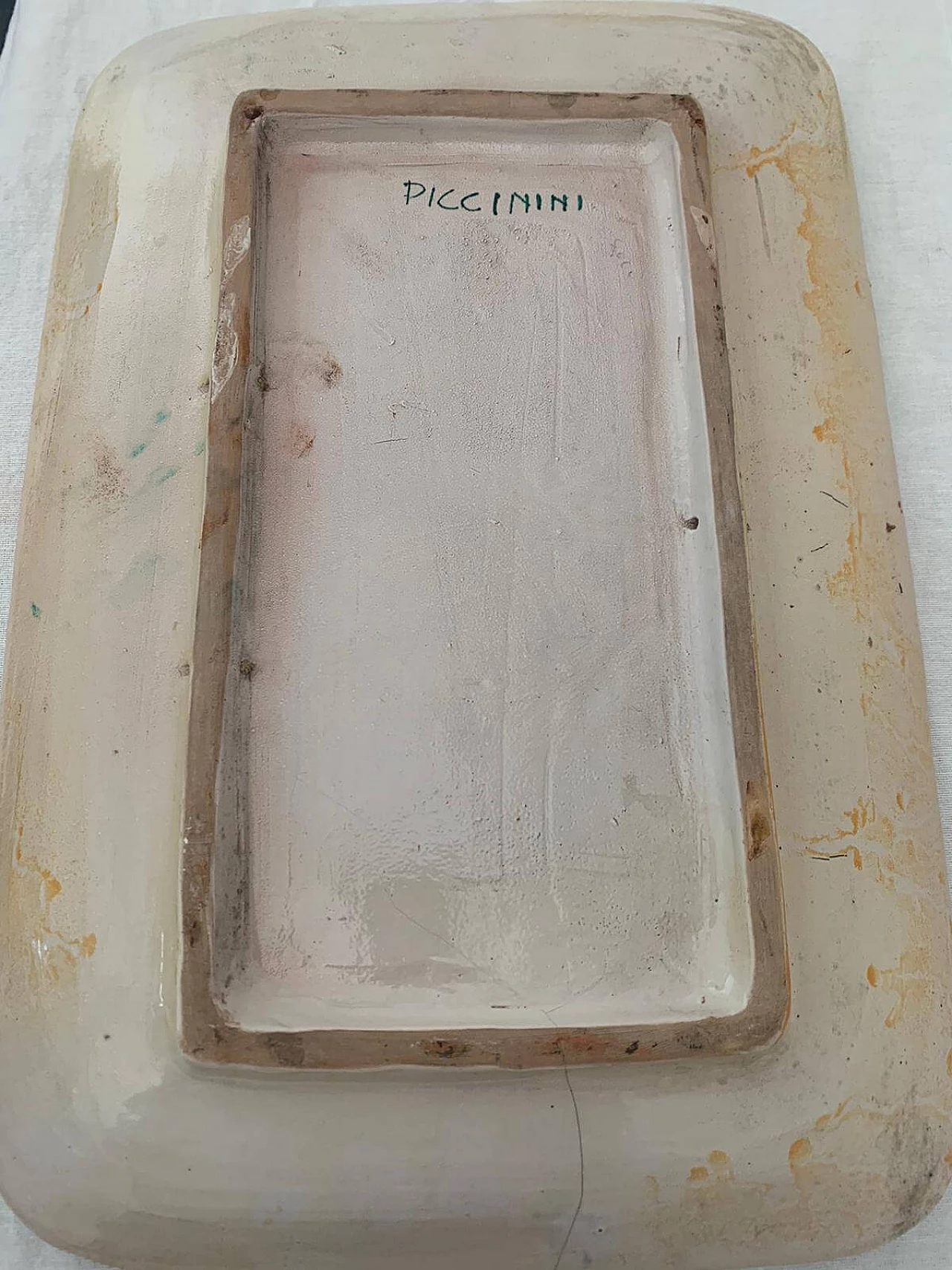 Svuotatasche in ceramica policroma per Piccinini, anni '60 7