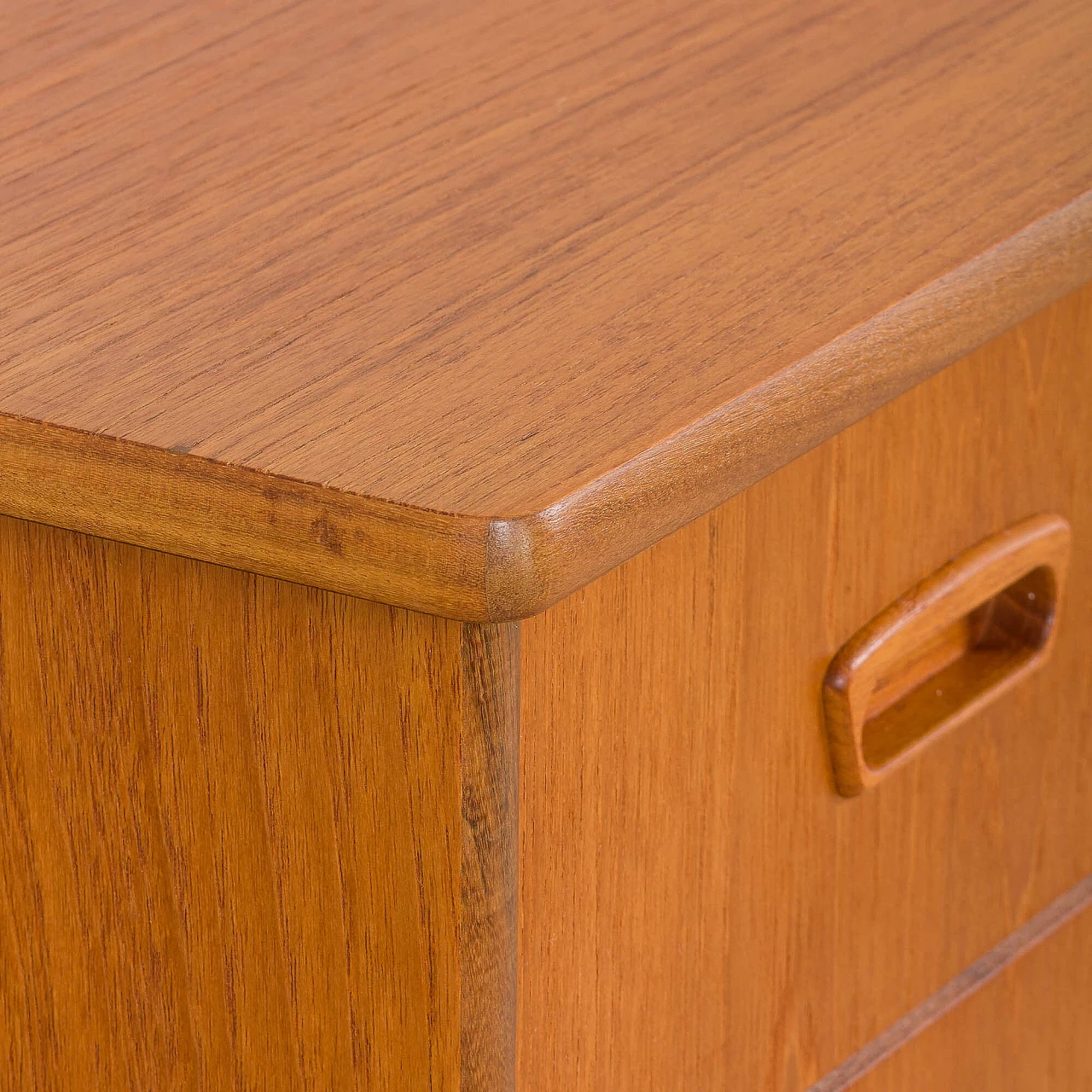 Scandinavian teak dresser with 7 drawers, 1960s 15