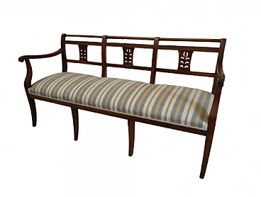 Empire walnut sofa, early 19th century