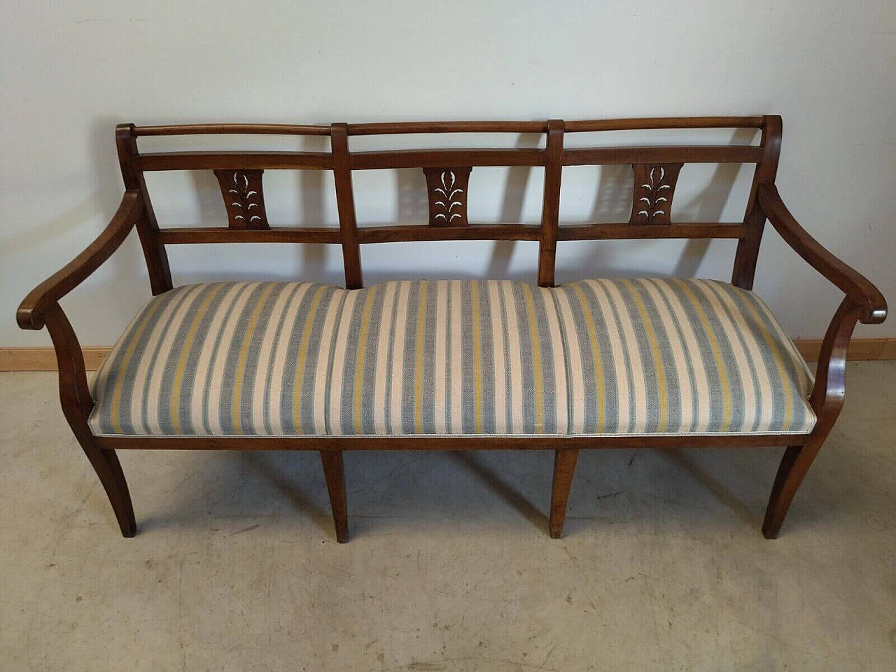 Empire walnut sofa, early 19th century 3
