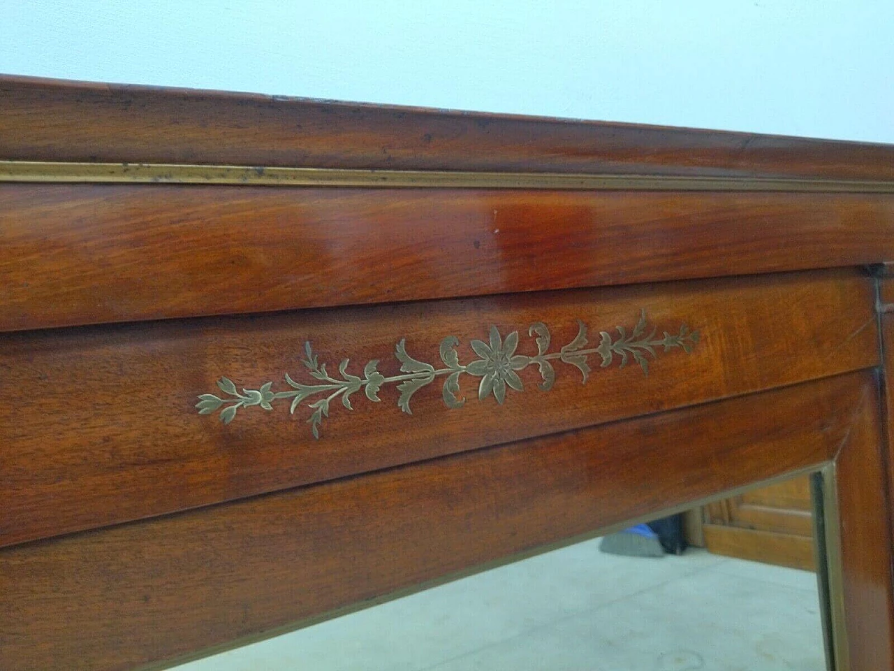 Specchiera o caminiera Impero in noce, primo '800 6