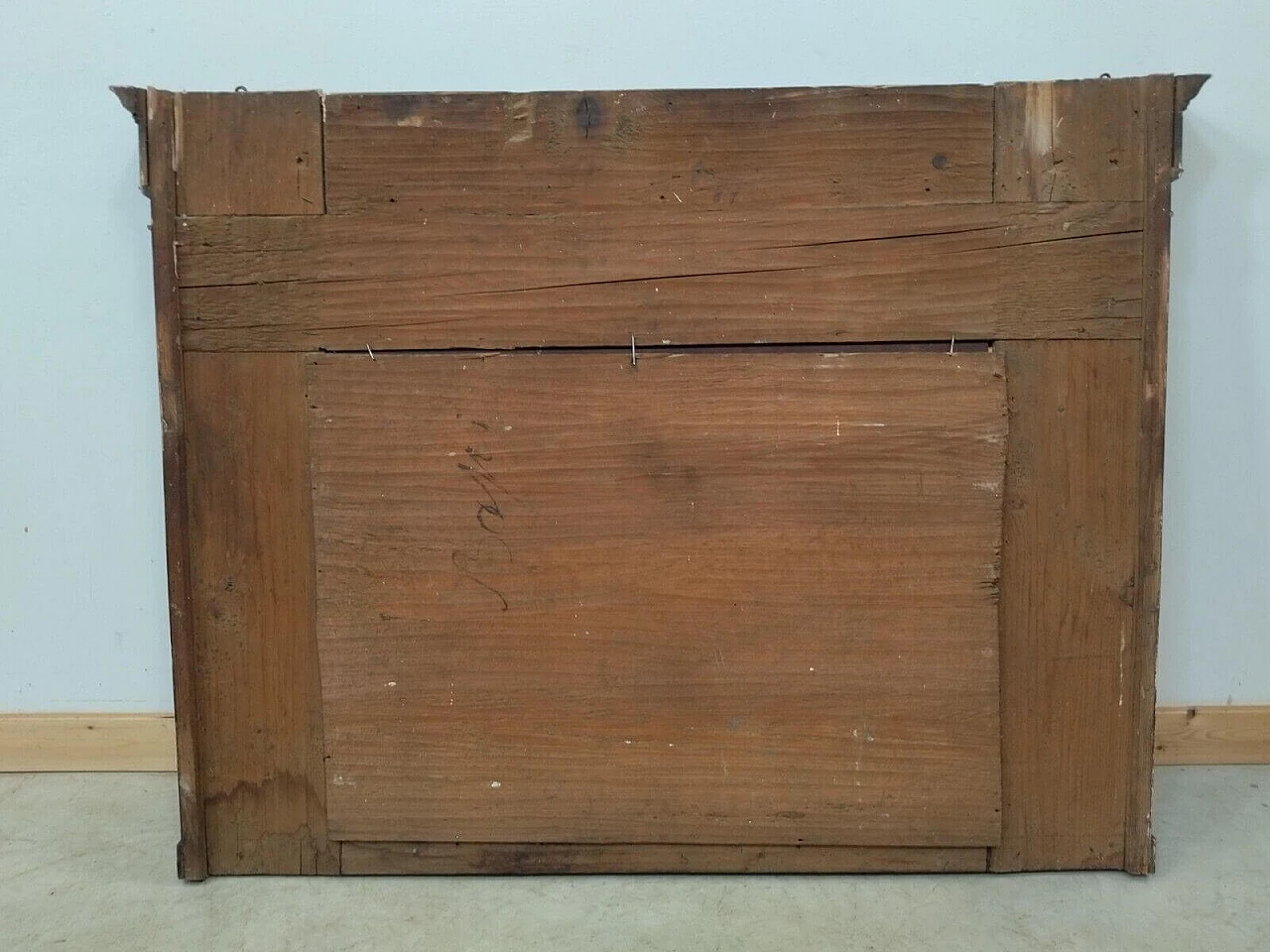 Specchiera o caminiera Impero in noce, primo '800 10