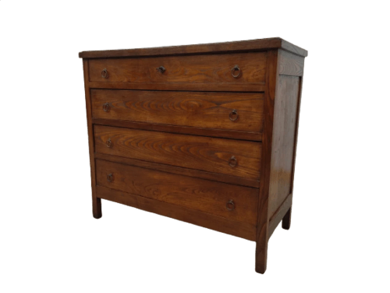 Solid chestnut chest of drawers, early 20th century 1