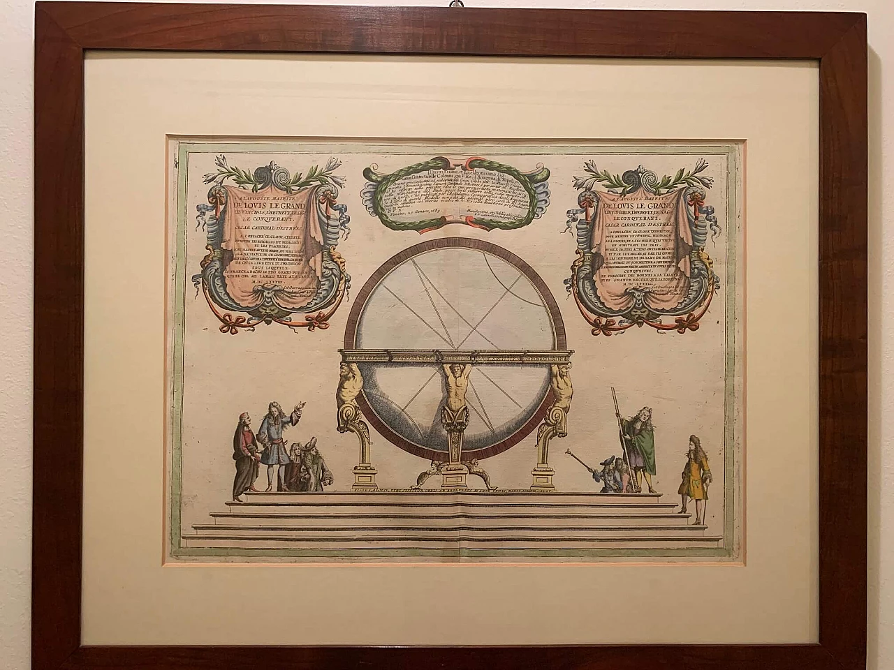 Vincenzo Maria Coronelli, globe, print, 17th century 1