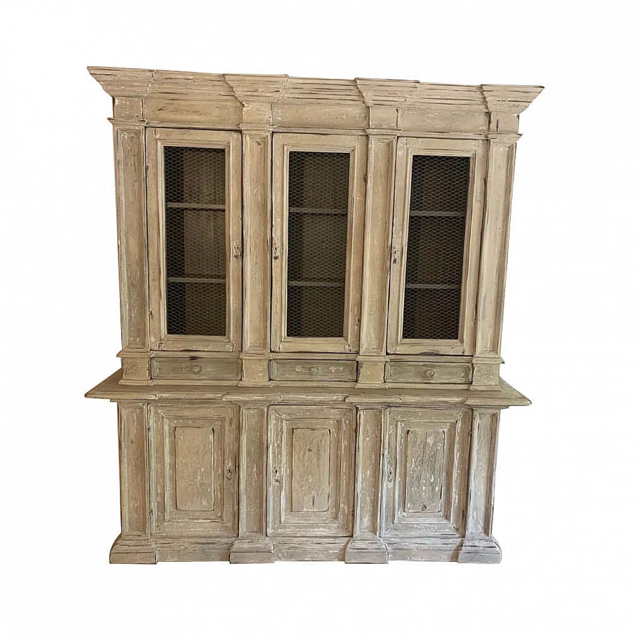 Lacquered wood double-body cabinet, 19th century 8