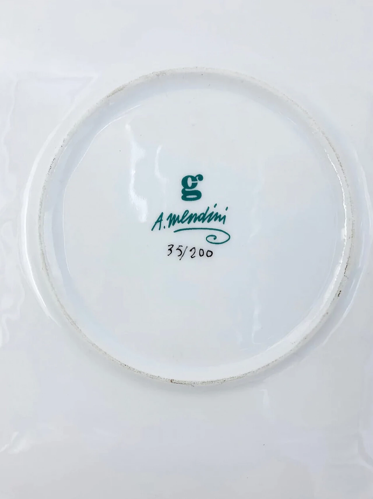 Ceramic plate by Alessandro Mendini, 1990s 3