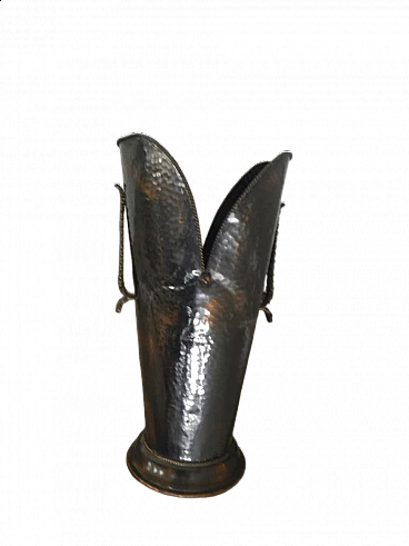 Painted copper umbrella stand, 1950s