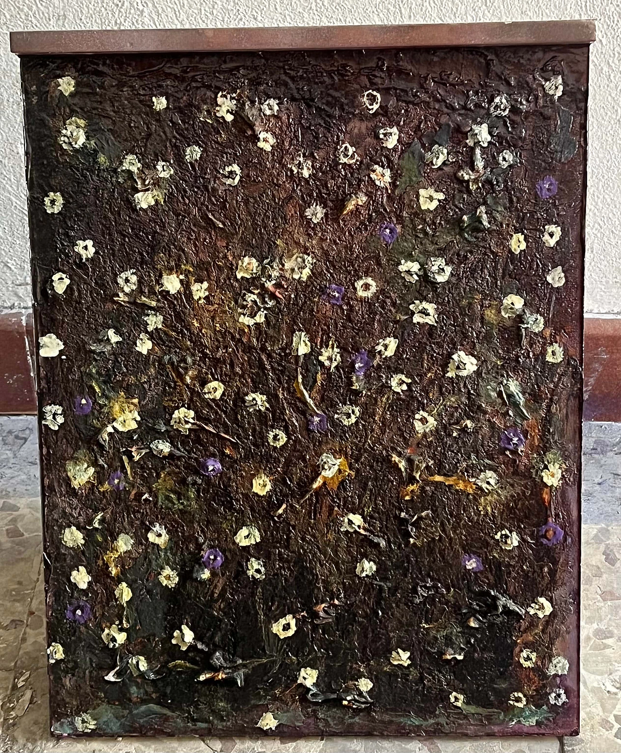 Bruno Carlino, Flowers, dipinto a tempera e smalto su tavola, anni ‘2000 4