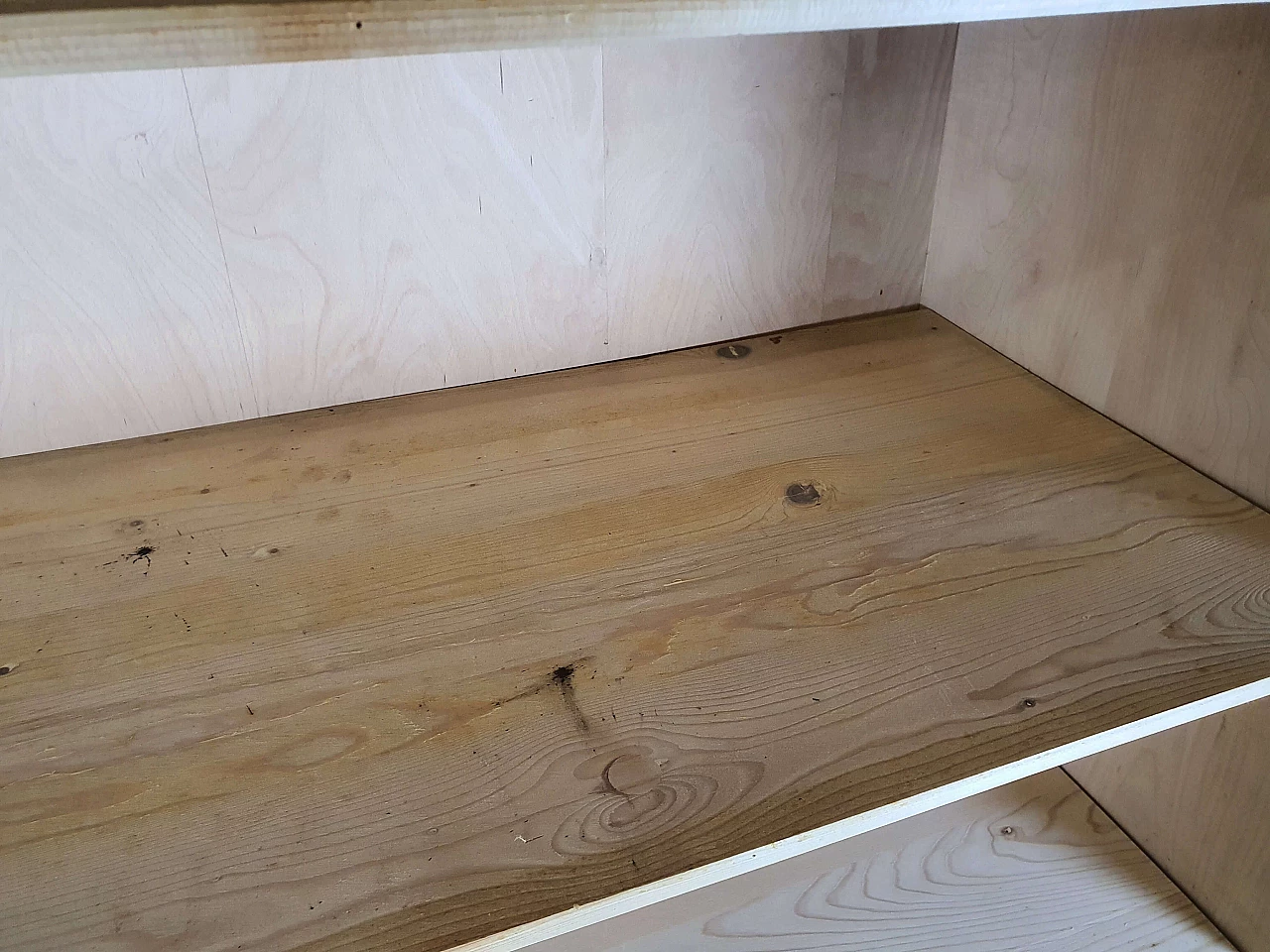 Libreria in radica di mogano a cinque ripiani regolabili, anni '50 15