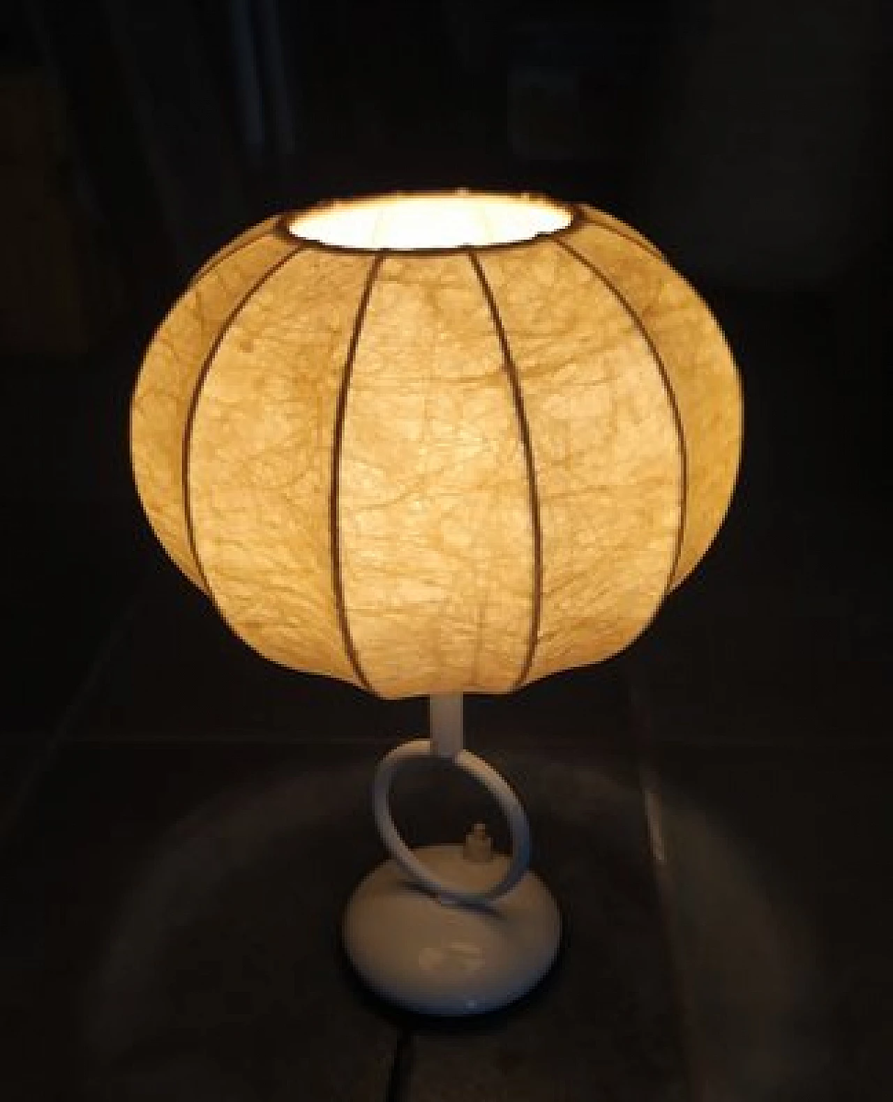 Lampada da tavolo in cocoon nello stile di Achille Castiglioni, anni '60 1