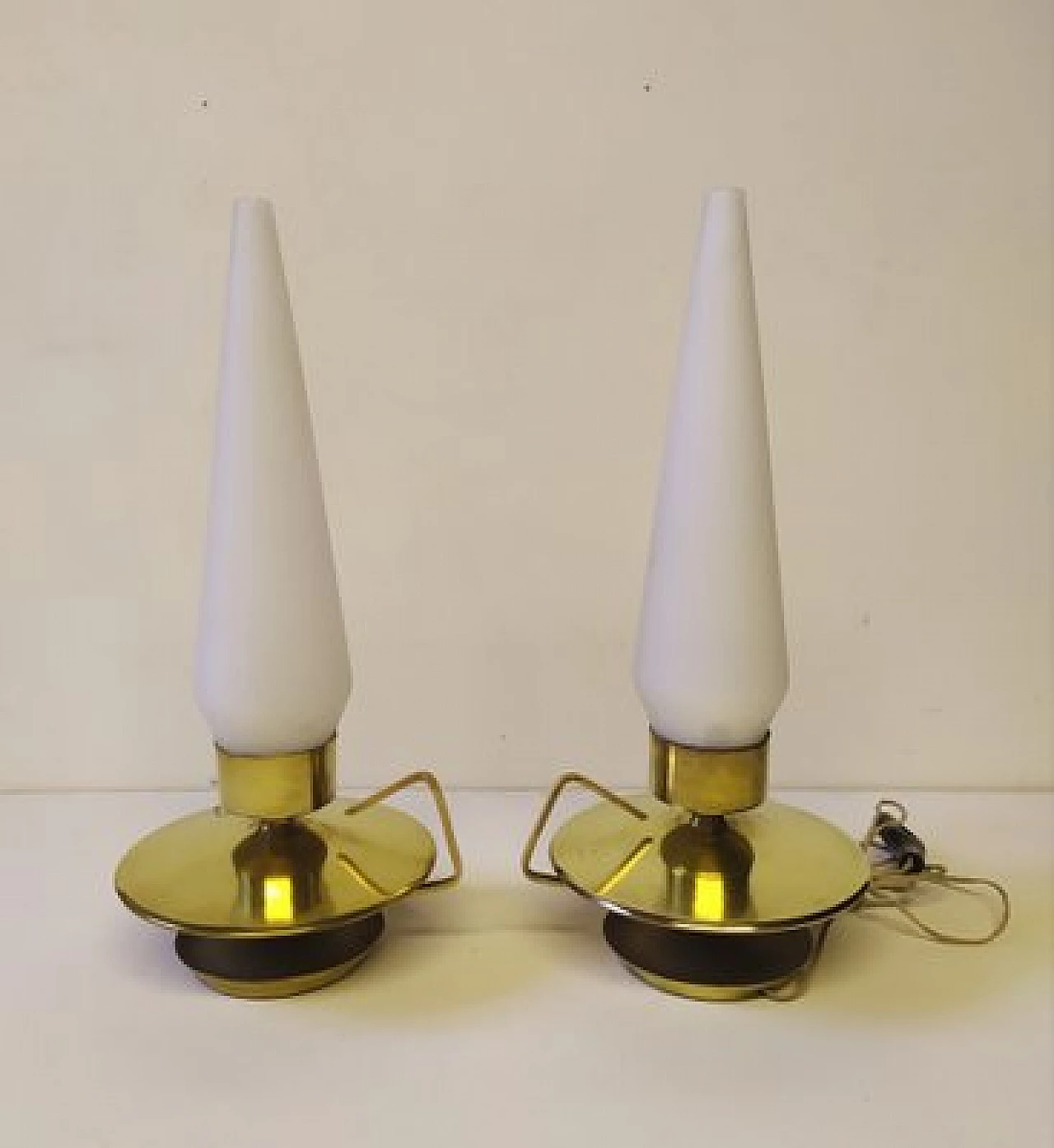 Pair of lamps attributed to Angelo Lelli for Arredoluce, 1950s 1
