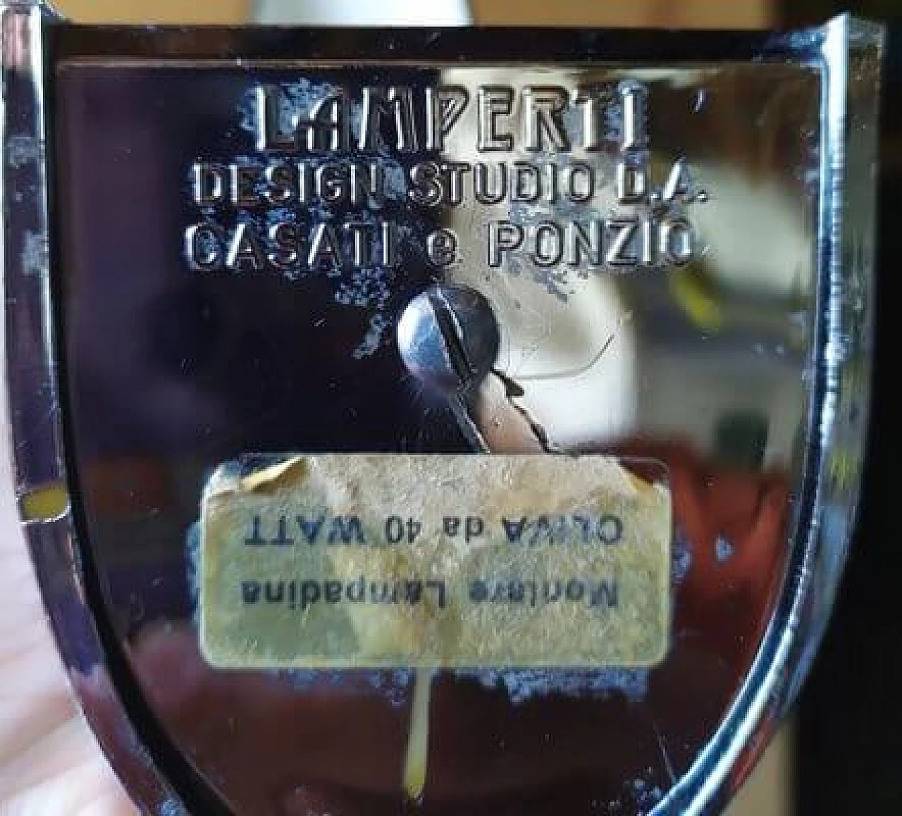 Pelota table lamp by Casati & Ponzio for Lamperti, 1970s 5