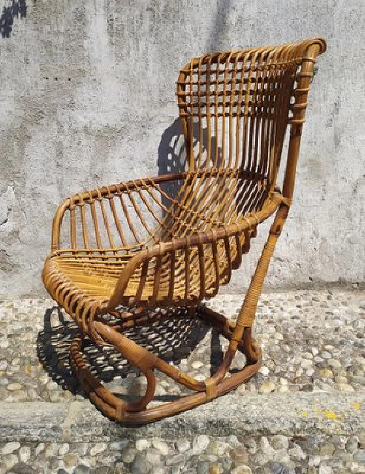 BP4 wicker armchair by Tito Agnoli for Pierantonio Bonacina, 1959 1