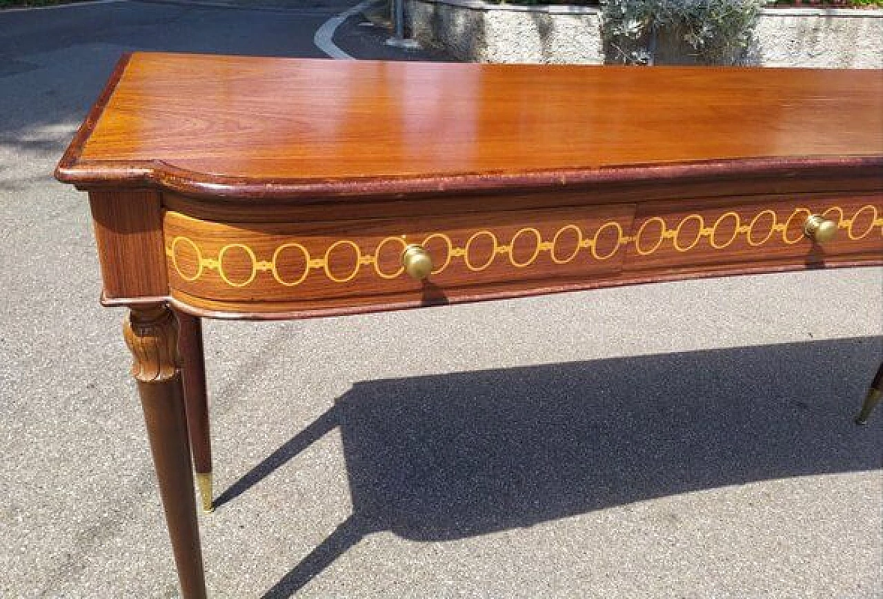 Teak console table by Paolo Buffa, 1940s 8