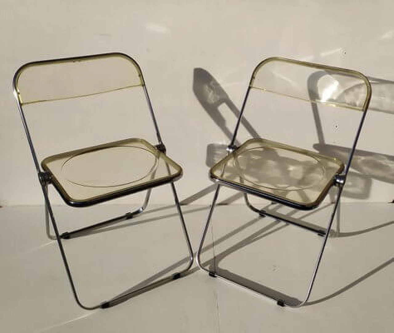 4 Plia chairs by Giancarlo Piretti for Anonima Castelli, 1960s 1