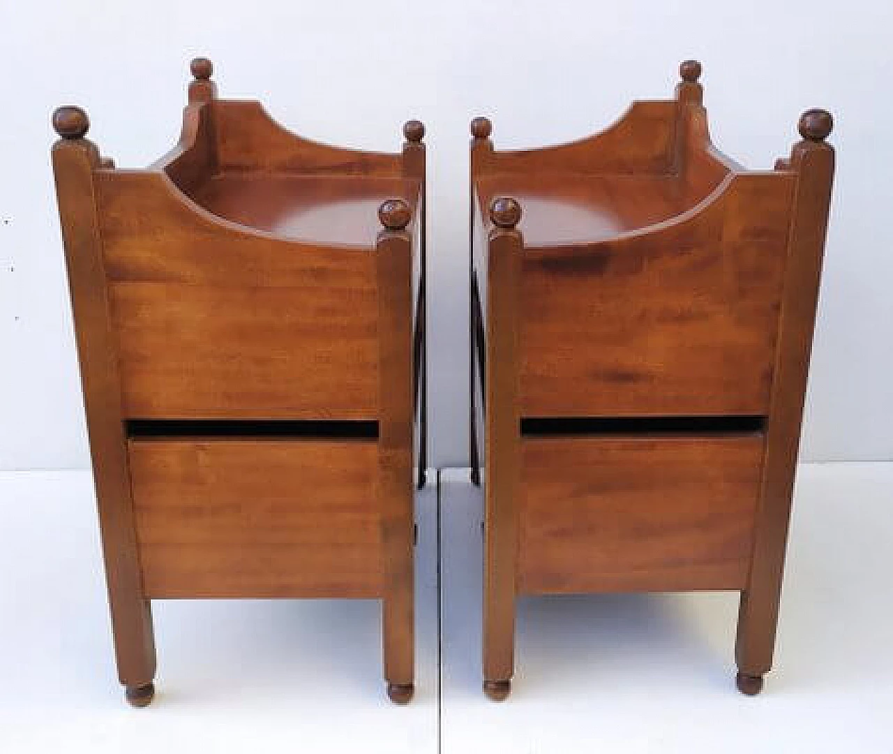 Pair of bedside tables attributed to Luigi Caccia Dominioni for Azucena, 1960s 3