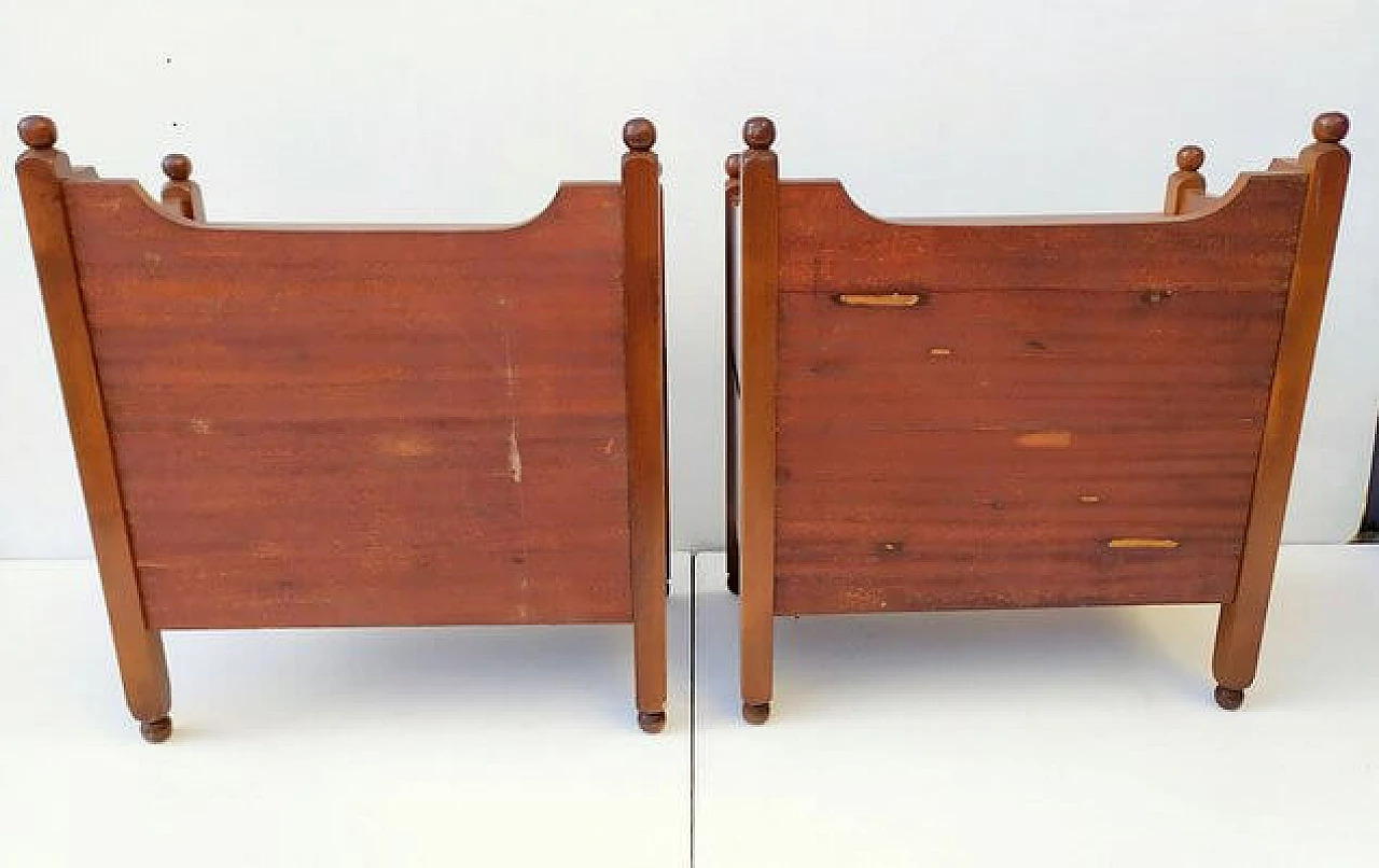 Pair of bedside tables attributed to Luigi Caccia Dominioni for Azucena, 1960s 5