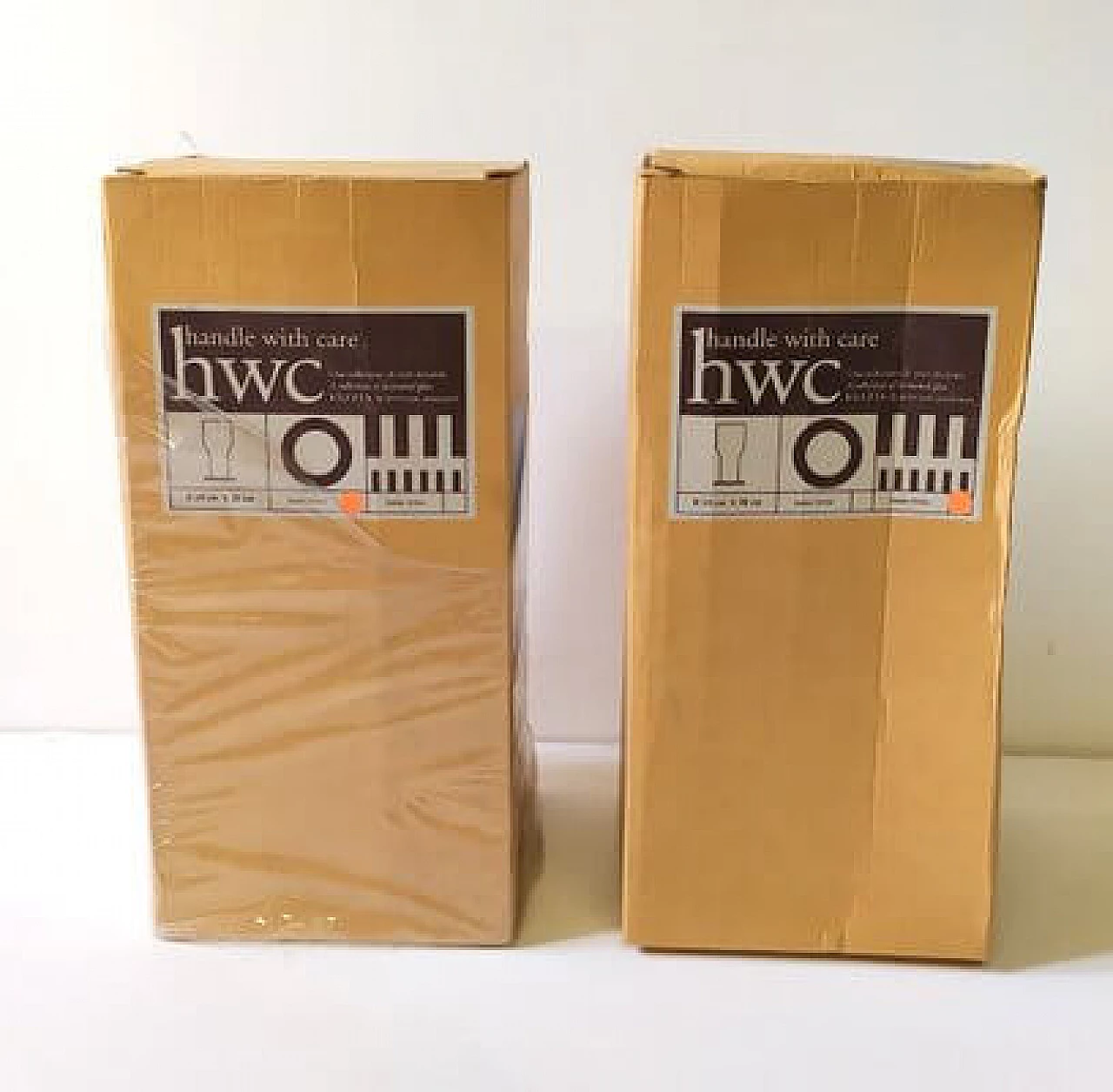 Coppia di vasi in vetro di James Irvine per Egizia, anni '90 4