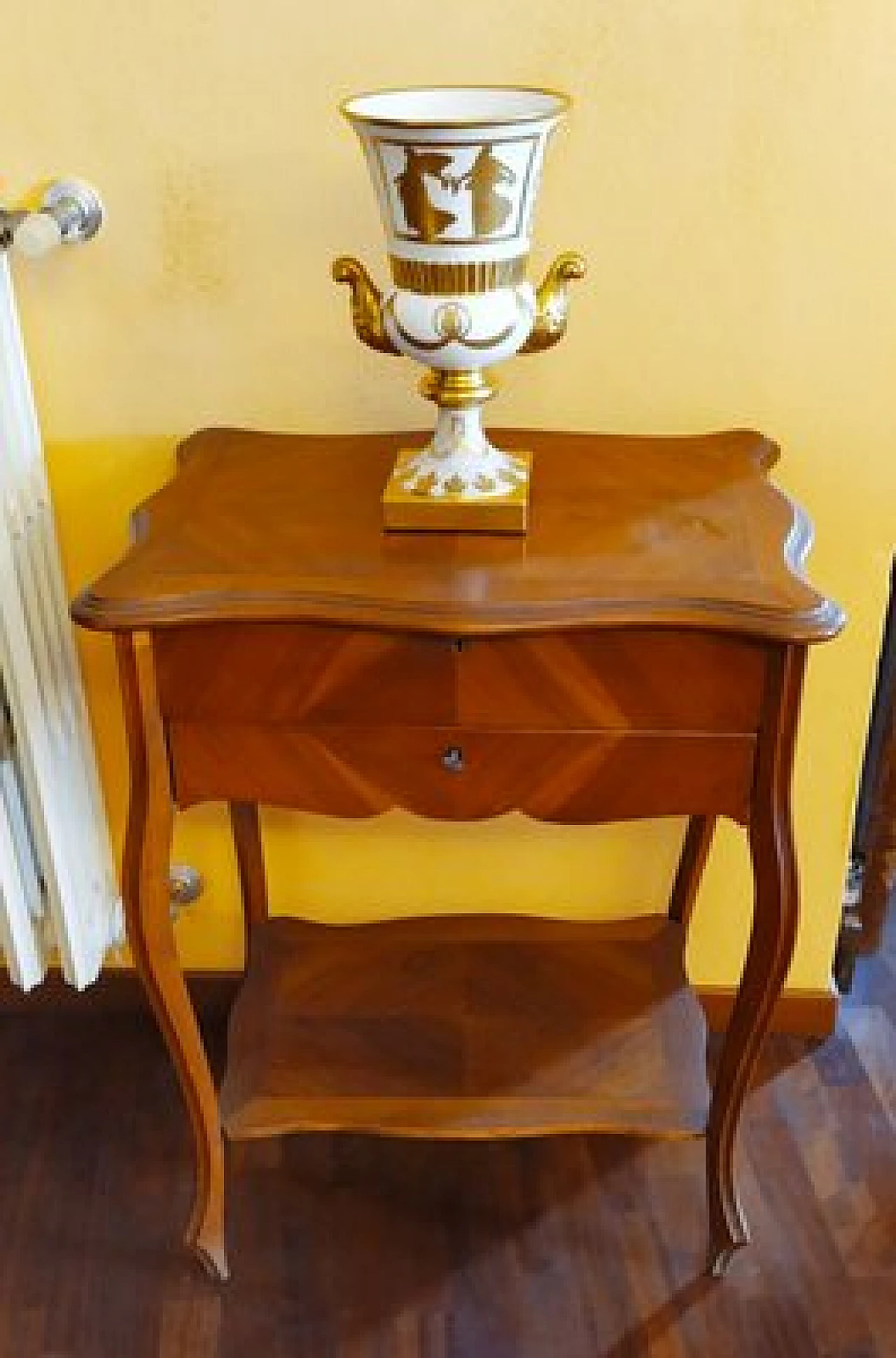 Porcelain vase with 24 kt gold decoration by Arrigo Finzi, 1950s 5