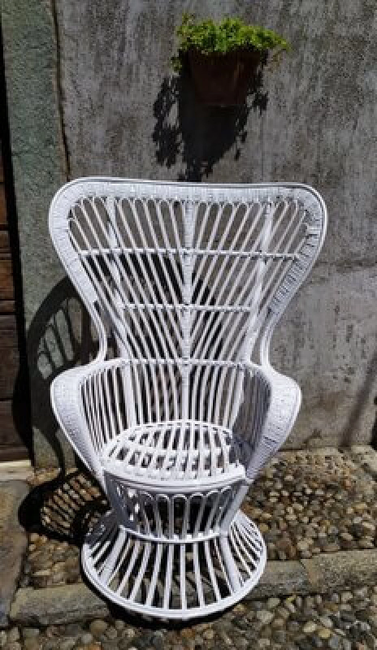 Wicker armchair by Lio Carminati and Gio Ponti for Casa e Giardino, 1950s 1