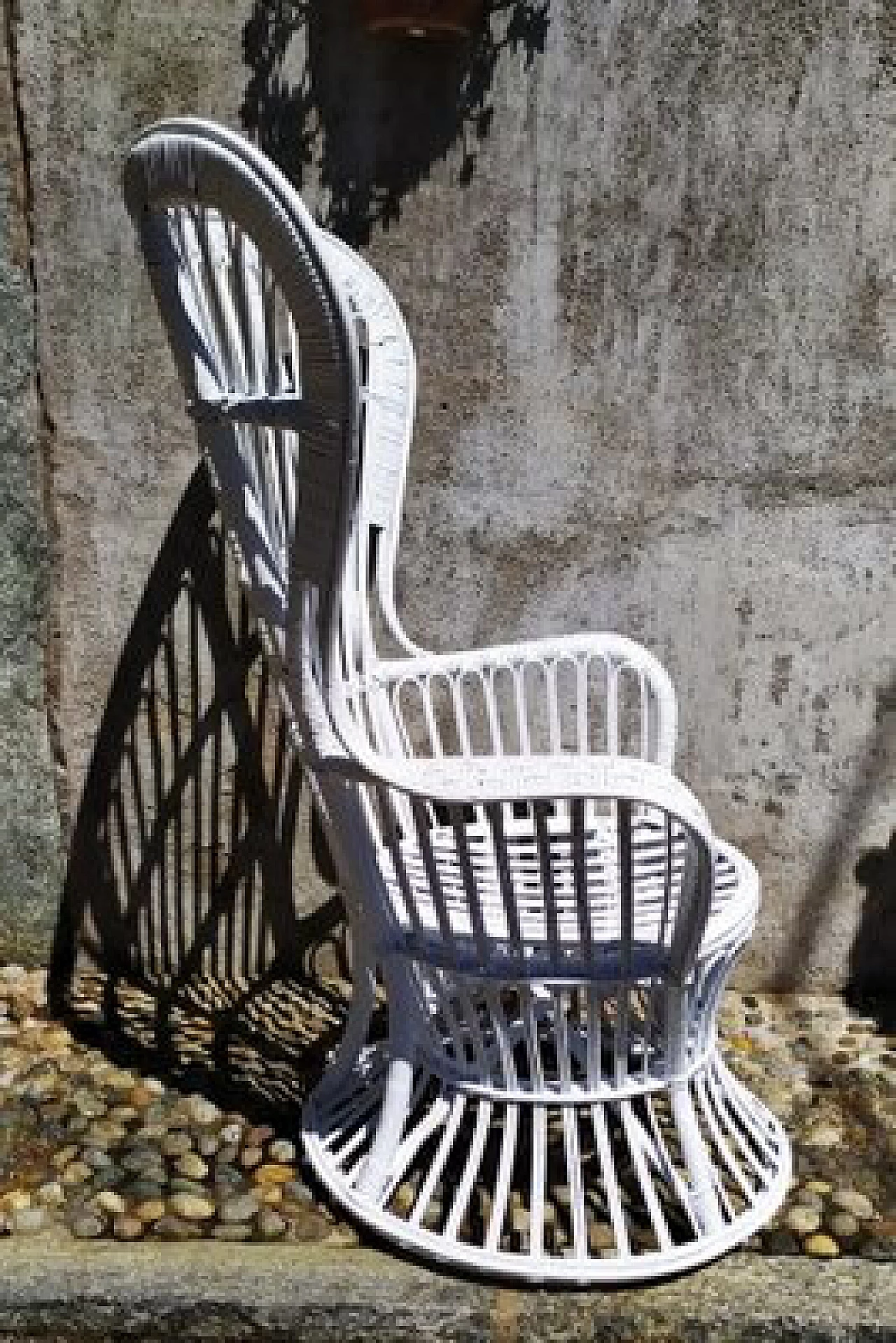 Wicker armchair by Lio Carminati and Gio Ponti for Casa e Giardino, 1950s 2