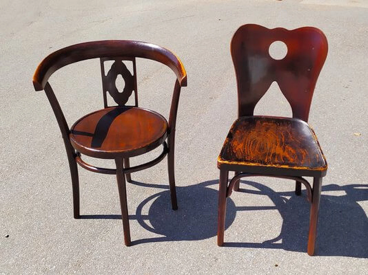 3 Beech chairs by Jacob & Josef Kohn, 1910s 2